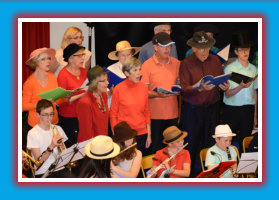 L'Orchestre Junior et la chorale d'adultes