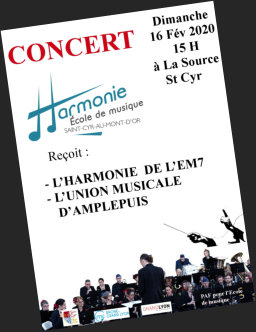 Harmonie de Saint-Cyr - Affiche de la soire dansante