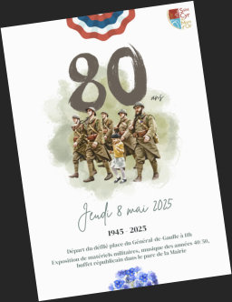 Harmonie de Saint-Cyr - Affiche des crmonies du 8 mai 2025